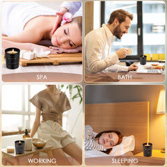 MTLEE long-burn candles deliver up to 15 hours of aroma each.