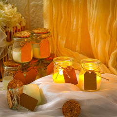MTLEE 2 oz soy wax candle close-up emphasizing clean burn