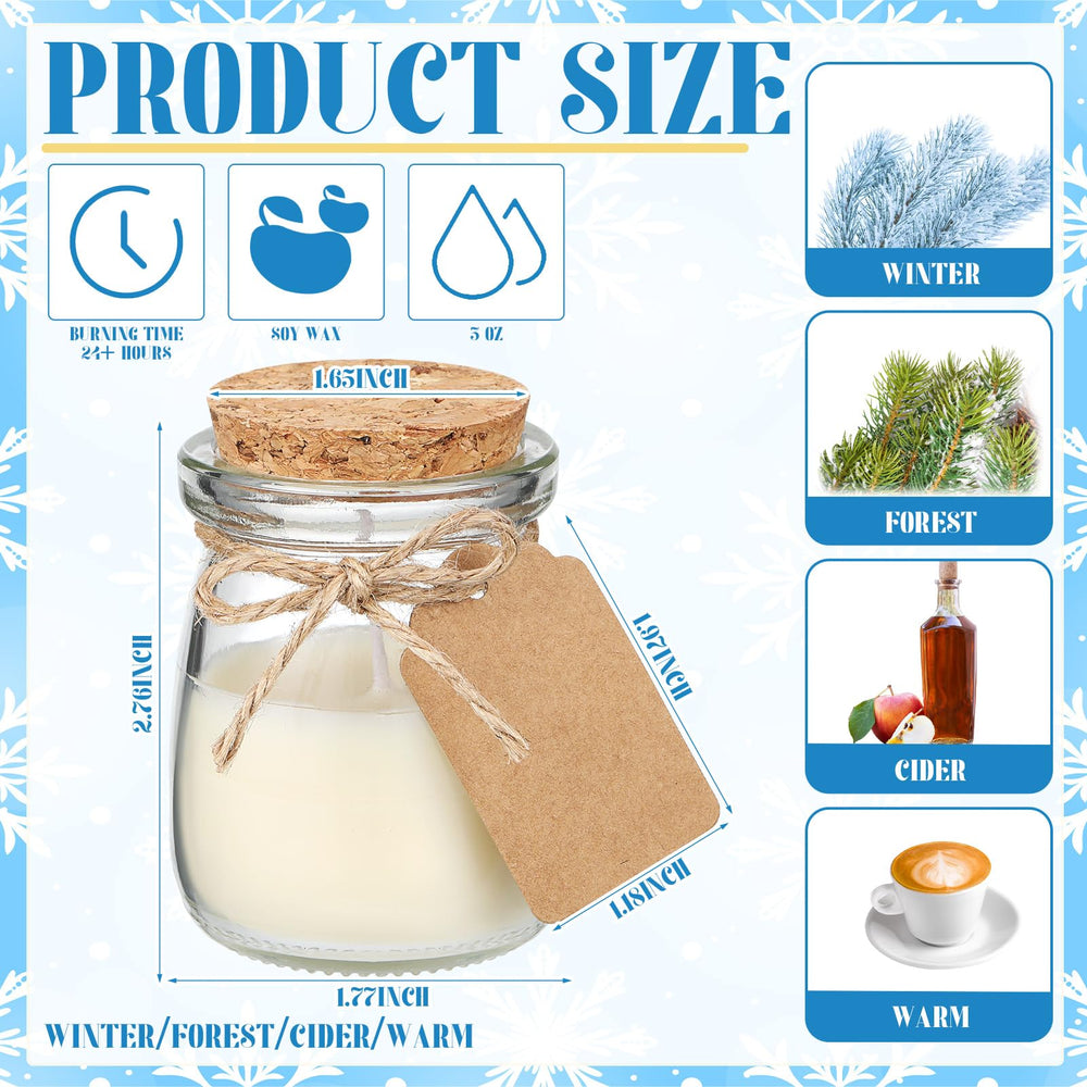 MTLEE gift packaging for winter candle set, ready for gifting