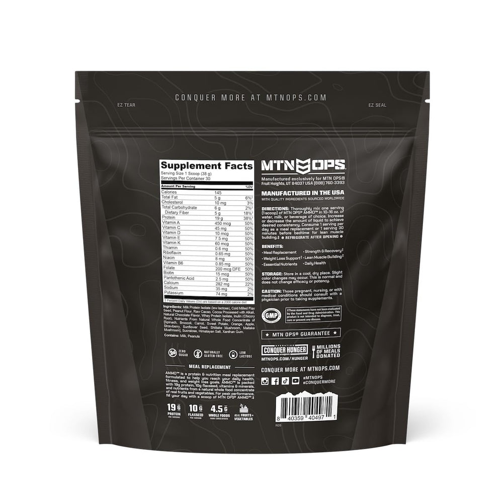 MTN OPS Ammo Meal USA-made label signaling quality production