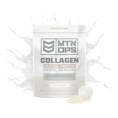 MTN OPS Collagen unflavored powder dissolves smoothly in coffee or smoothies with no clumps.