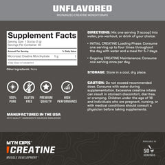 MTN OPS creatine micronized powder being poured into a glass for quick mix