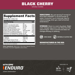 MTN OPS Enduro bottle tilted for easy pour during a caffeine-free pre-workout