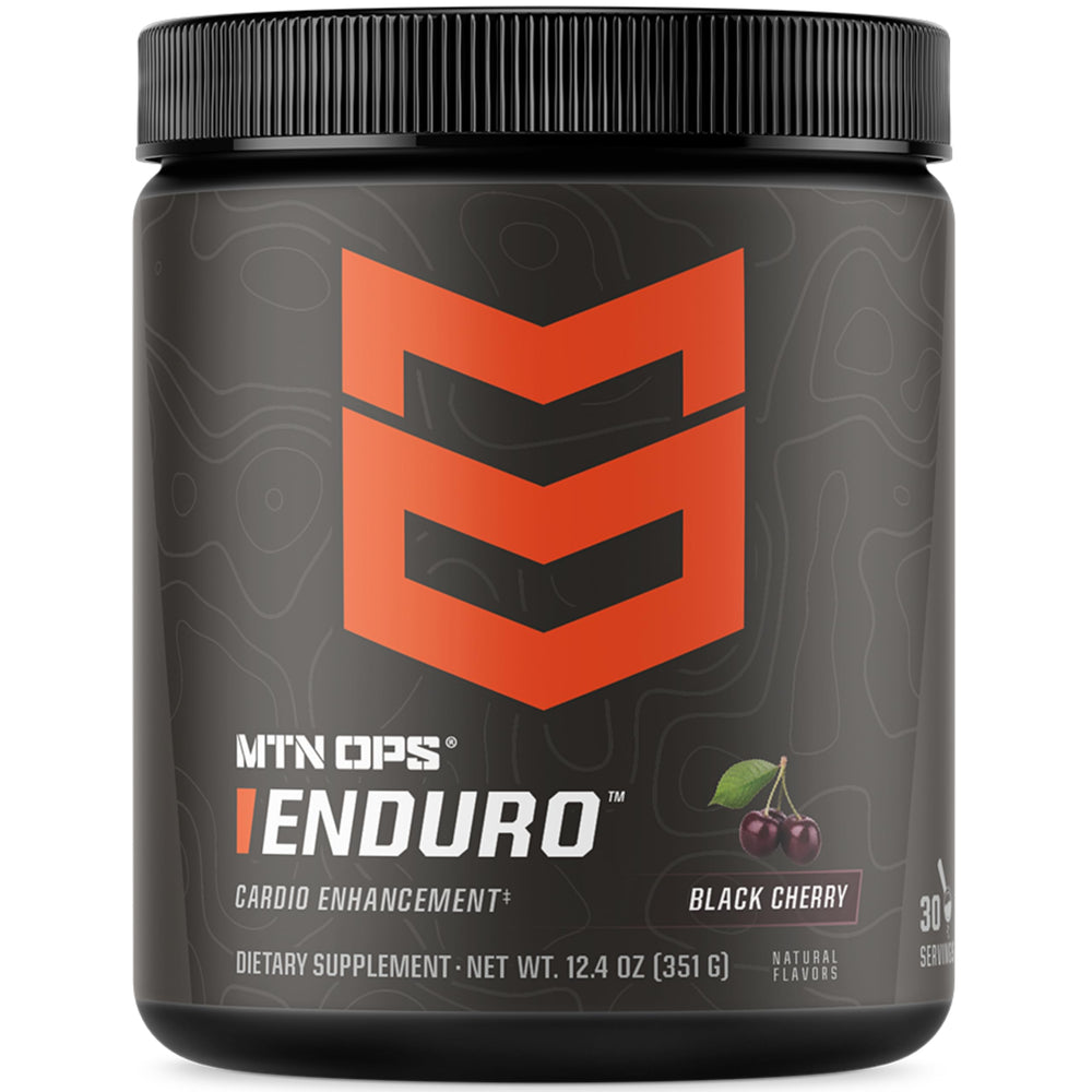 MTN OPS Enduro nitric oxide powder with scoop for non-stim workout support and hydration