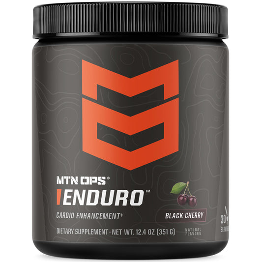 MTN OPS Enduro nitric oxide powder with scoop for non-stim workout support and hydration