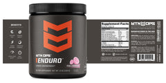 MTN OPS Enduro serving suggestion with 8-12 oz water for optimal hydration.