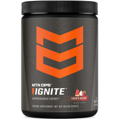 MTN OPS Ignite energy drink powder tub for daily clean energy and focus