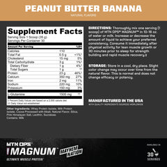 MTN OPS Magnum shake in a glass showing creamy post-workout recovery drink.