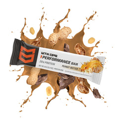 MTN OPS Protein Bars bar texture slice showcasing chewy center