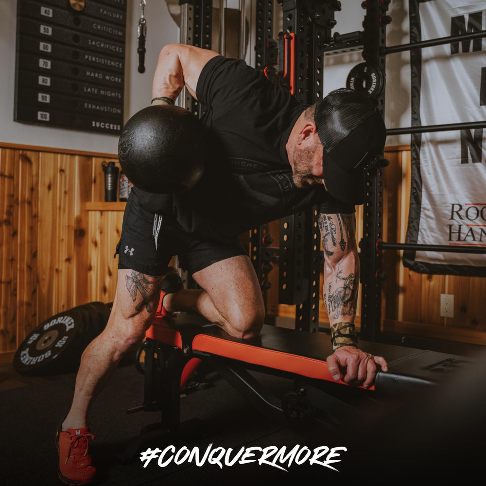 Athlete ready with MTN OPS Yeti pre-workout during routine
