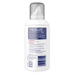 Mucinex Sinus Saline spray bottle for easy home nasal care.