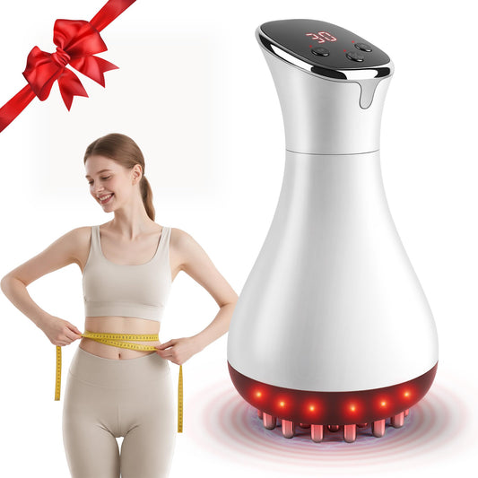 Multford Lymphatic Drainage Massager front view shows device and ergonomic design, aiding circulation