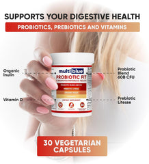 MultiBlue Probiotic Fit with green tea extract signals natural energy support.