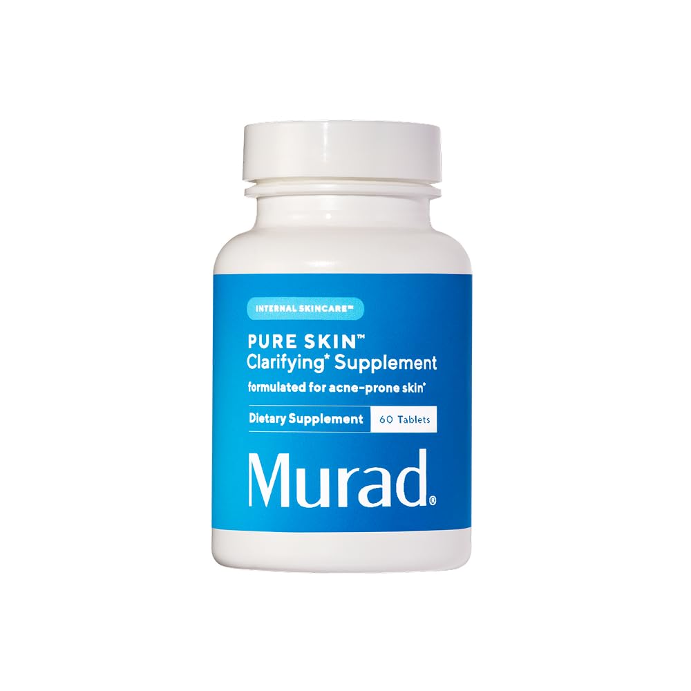Murad Pure Skin Acne Supplements bottle shown for clearer skin support