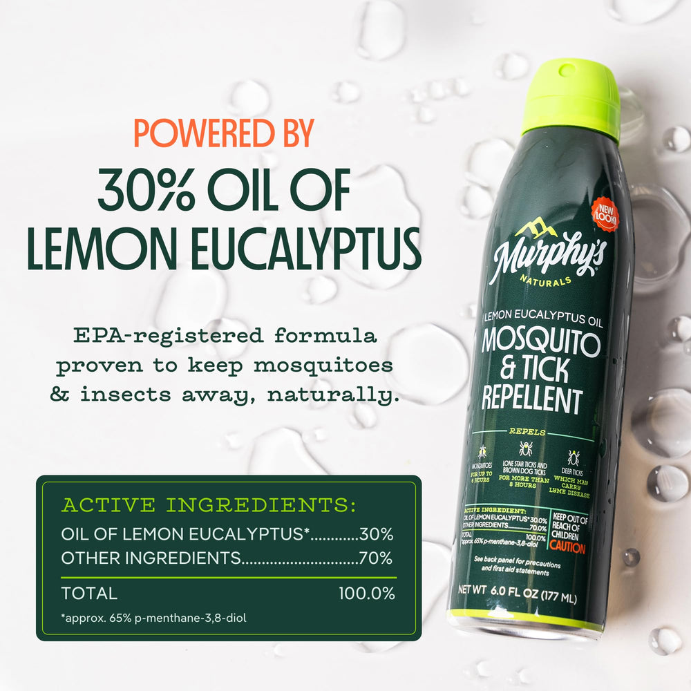 Murphy's Naturals mosquito tick spray designed for kids and adults for family outings.