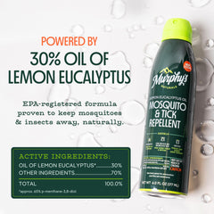 Murphy's Naturals mosquito tick spray designed for kids and adults for family outings.