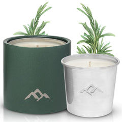 Murphy's Naturals outdoor mosquito candle on patio for evening protection.