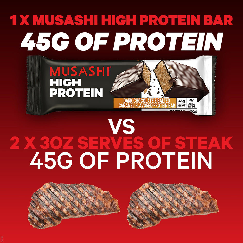 Musashi bar uses whey protein isolate for fast absorption