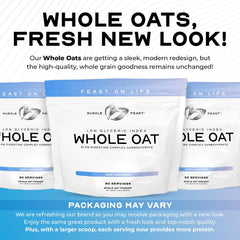 Non-GMO vegan Muscle Feast oat powder with zero additives.