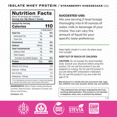 Muscle Feast whey isolate pour shows smooth blend with sunflower lecithin