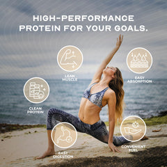 Muscle Feast whey protein ingredients panel emphasizes IgG and amino support.