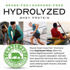 Muscle Feast Whey Protein Non-GMO Gluten-Free Label—clear ingredient standards you can trust.
