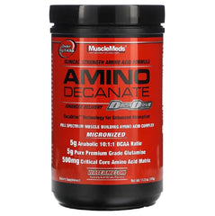 MuscleMeds Amino Decanate Watermelon bottle for post-workout refuel.