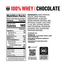 Muscle Milk shake idea with oats for a balanced breakfast.