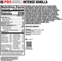 Muscle Milk Pro vanilla pour illustrating easy on-the-go protein boost