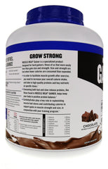 Muscle Milk Pro Series Gainer label notes 32 g protein per four scoops
