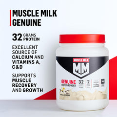 Muscle Milk Strawberries 'N Crème served in a glass, ready to sip.