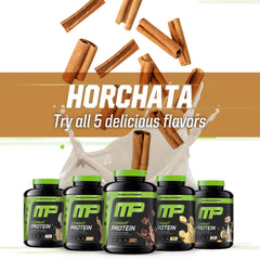 MusclePharm Combat Horchata packaging with Informed-Choice logos