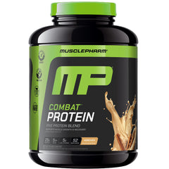 MusclePharm Combat Horchata tub front shows 25 g protein per serving for muscle support