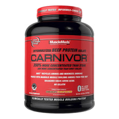 MuscleMeds CARNIVOR beef protein isolate powder for lean muscle support and post-workout recovery