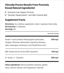 MuscleMeds KaraLiv herbal blend highlights a potent liver support formula.
