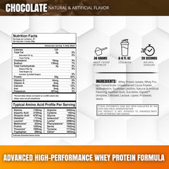 Muscleology Nitro-Up chocolate powder appears rich and flavorful for easy shakes.