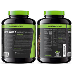 Close-up of Powder texture in MusclePharm Combat 100% Whey chocolate milk.