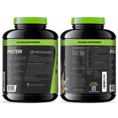 Packaging suggests pre- and post-workout use scenarios.