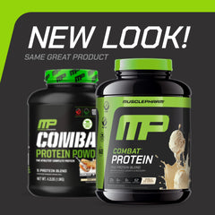 Shaker with Vanilla Combat Protein shows quick, tasty shake for on-the-go fueling.