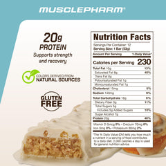 MusclePharm Combat Ready bar texture soft-baked and crispy for satisfying snack moments.