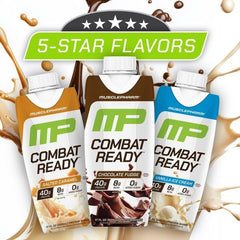 MusclePharm Combat Ready no added sugar badge for cleaner fueling