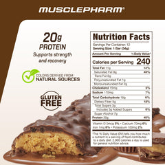 MusclePharm Combat Sport Bar texture chewy crispy highlights a satisfying snack between sessions