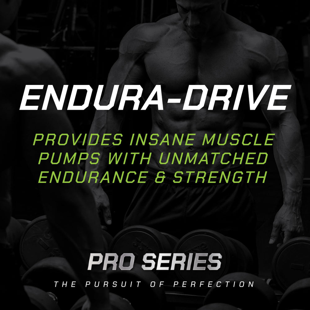 MusclePharm Endura-Drive packaging with Informed Sport certification badge.
