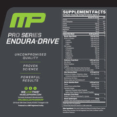 Endura-Drive scoop and measure showing precise serving for pre and intra-workout use.