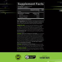 MusclePharm L-Carnitine 3000 pour glass showing on-the-go hydration and energy