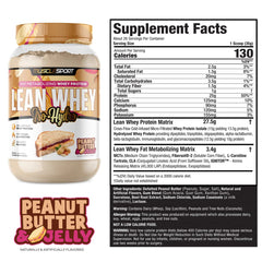 MuscleSport Lean Whey Revolution scoop showing 25g protein per serving