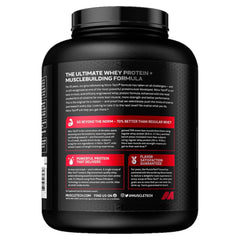 Scoop of MuscleTech Nitro-Tech Whey Gold dispensing a serving