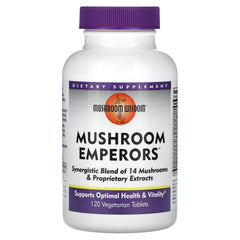 Mushroom Wisdom Mushroom Emperors bottle for daily vitality.