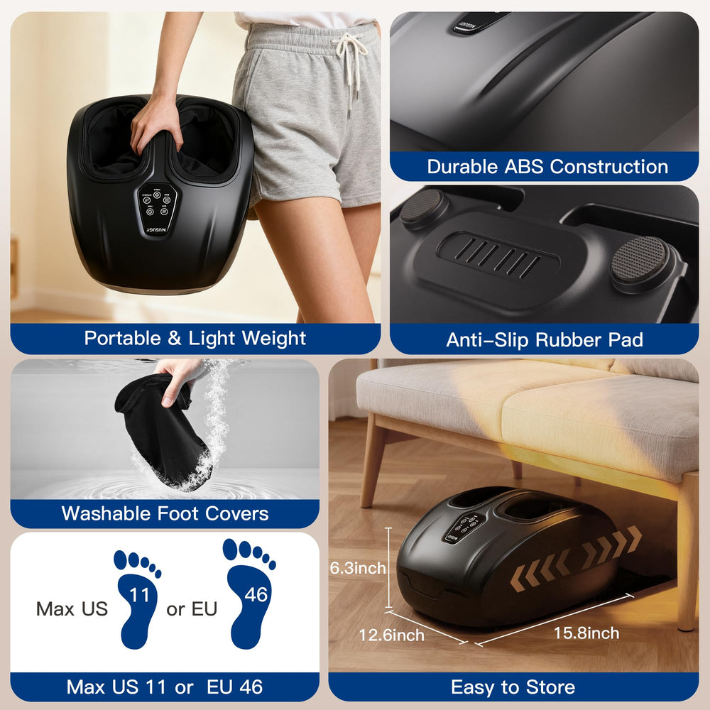 Musugy remote control keeps settings within easy reach during use.