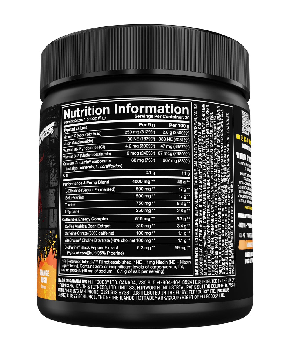 Mutant Madness with gear stack suggesting amino acid pairing options